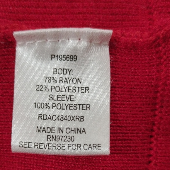 Almost Famous Red Long Sleeve Dress - Picture 4 of 5